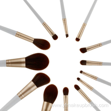 White Handle Beauty Professional Makeup Brush Set